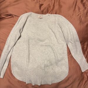 Loft Light Grey Sweater Medium